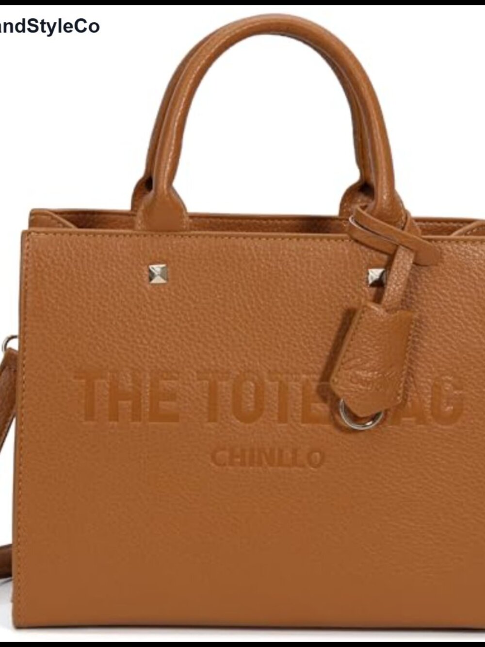 Faux Leather Tote Bag Top Handle Satchel with Adjustable Shoulder Strap Medium